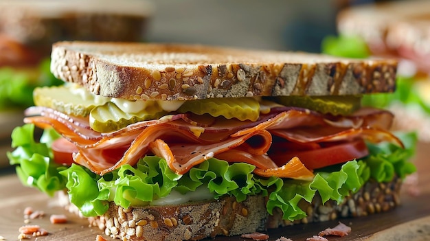 Sandwich with beautiful images aspect ratio 169 video