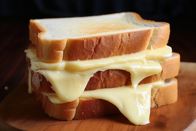 Sandwich with butter and cheese