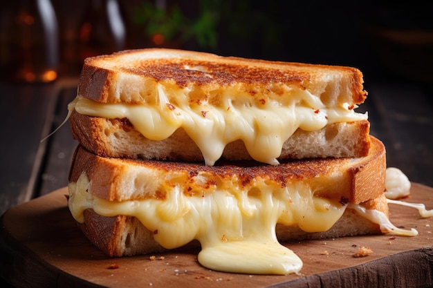 Sandwich with butter and cheese