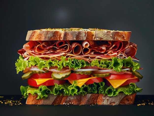 Sandwich with fresh ingredients