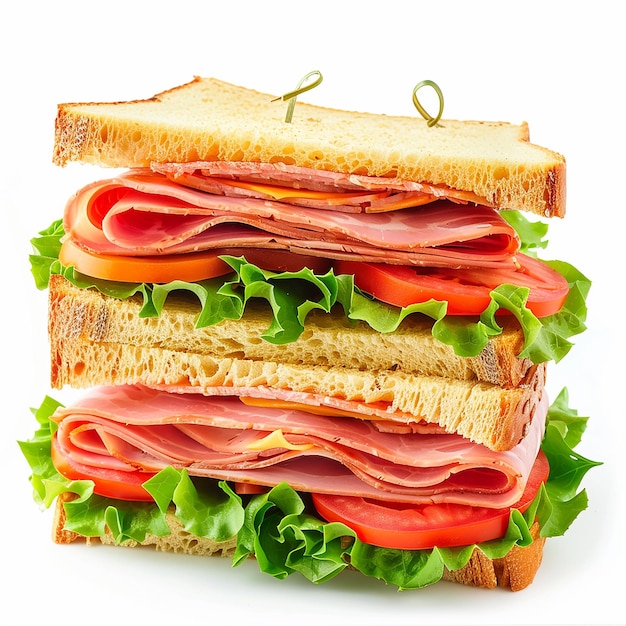 Photo sandwich with ham