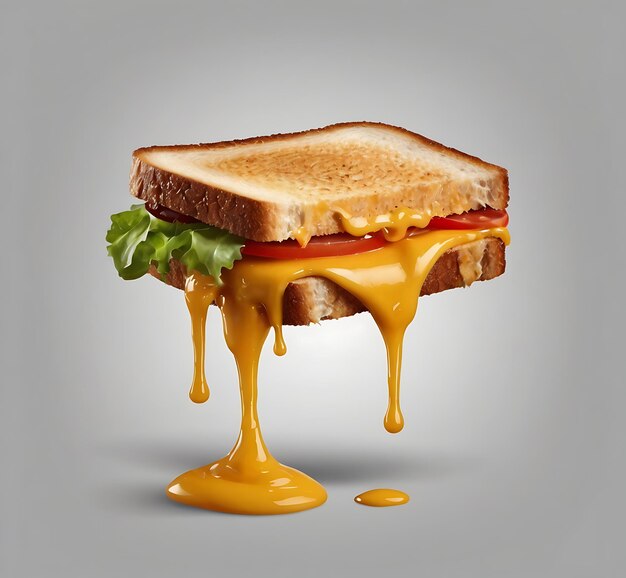 a sandwich with mustard and ketchup on the bottom