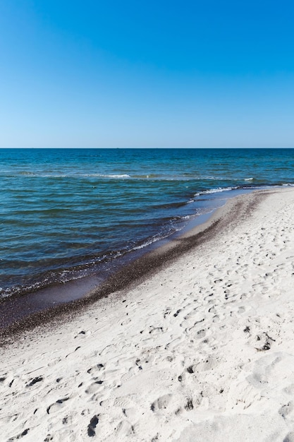 Sandy beach on Baltic sea Baltic Spit