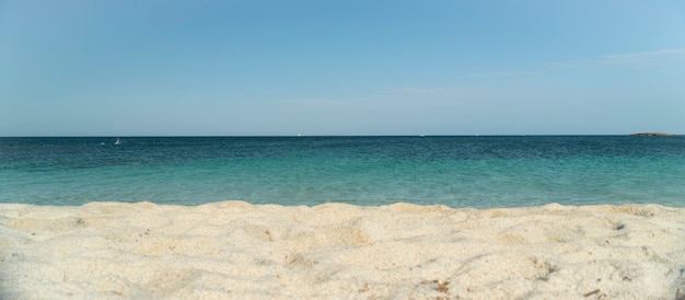 Sandy beach in the south of the island of Sardinia