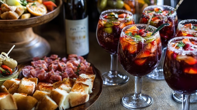 Photo sangria appetizers