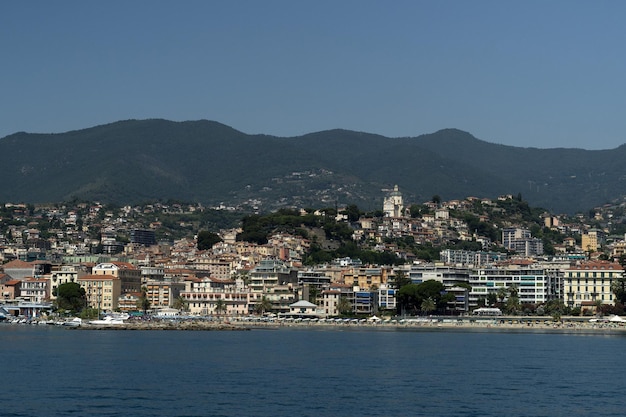 Sanremo view from the sea