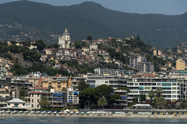 Sanremo view from the sea