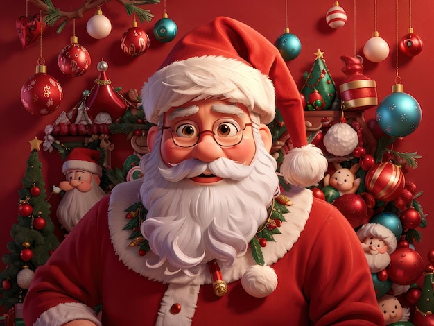 Santa claus cartoon character