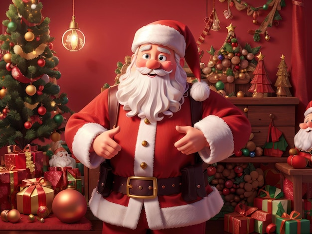 Santa claus cartoon character