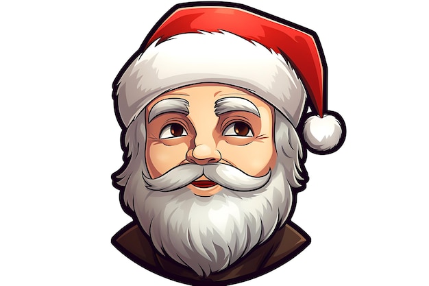 Santa claus character in chimney in cartoon 3d render with transparent background