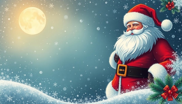 Photo santa claus christmas design