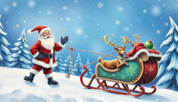 santa claus christmas design