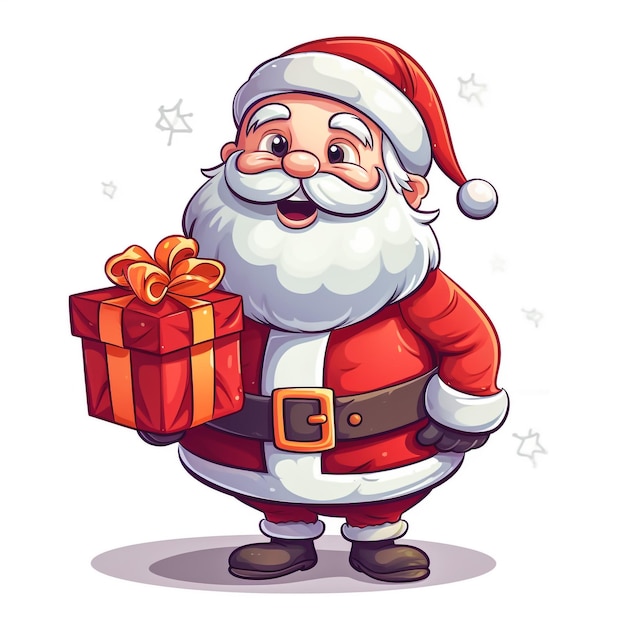 Santa Claus christmast funny mascot vector illustration