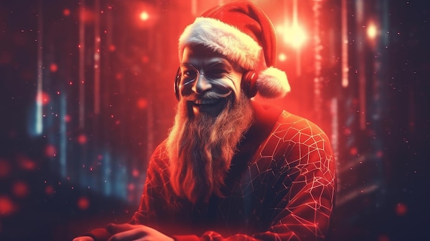 santa claus from the future cyberpunk