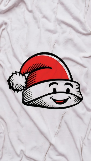 Photo santa claus hat cartoon style