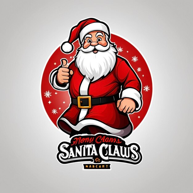 Photo santa claus mascot picture