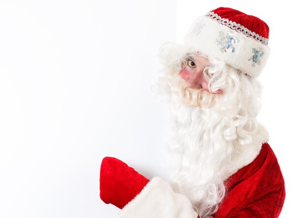 Santa Claus standing isolated on white background