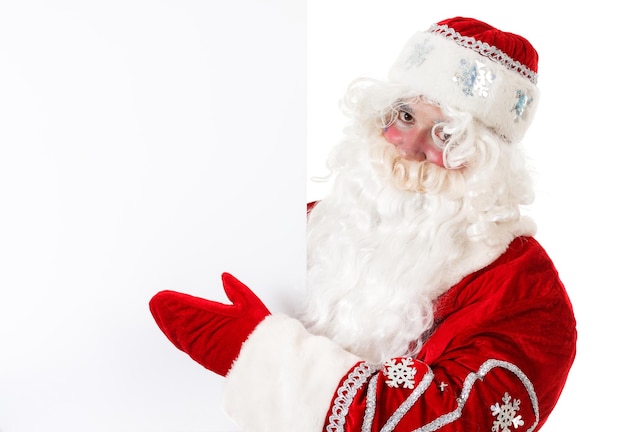 Santa Claus standing isolated on white background