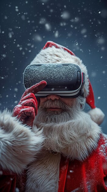 Santa Claus VR goggles to explore the metaverse