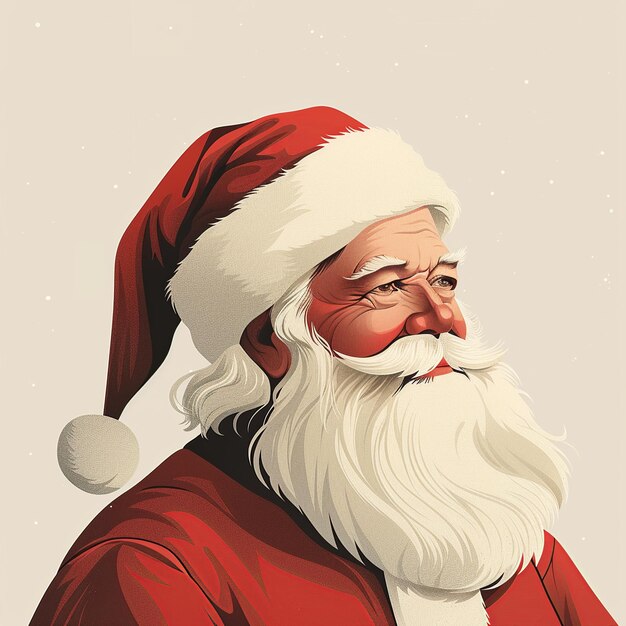 a santa claus with a red hat and a santa hat