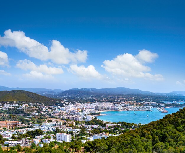 Santa Eulalia Eularia des Riu skyline Ibiza