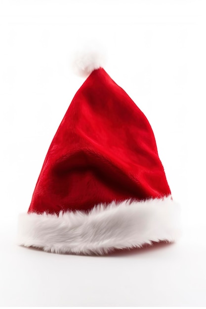 Santa hat isolated on white background generate ai