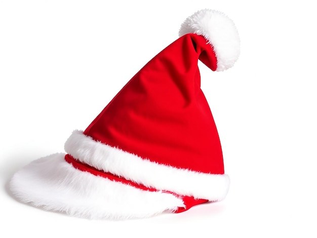 Santa hat isolated on white surface