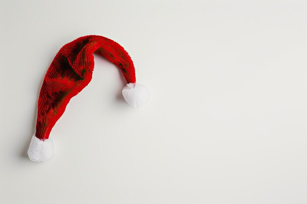 Photo santa hat on white background