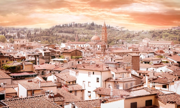 Santa Maria Del Fiore. Panorama. Italy, Florence.