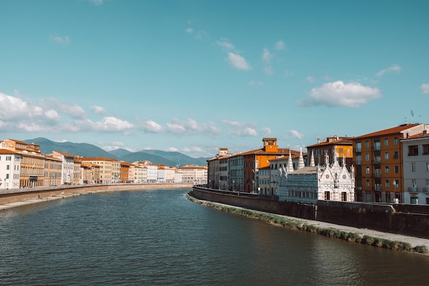 Santa Maria della Spina along the Arno river Pisa Italy