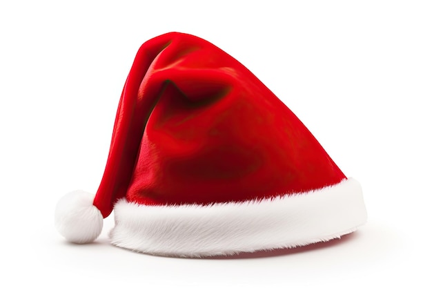 Santa's hat isolated on white background