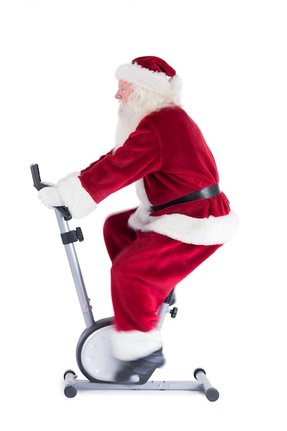 Santa uses a home trainer