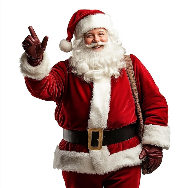 Santa on White Background High Quality Animated