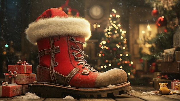 Photo santas boot