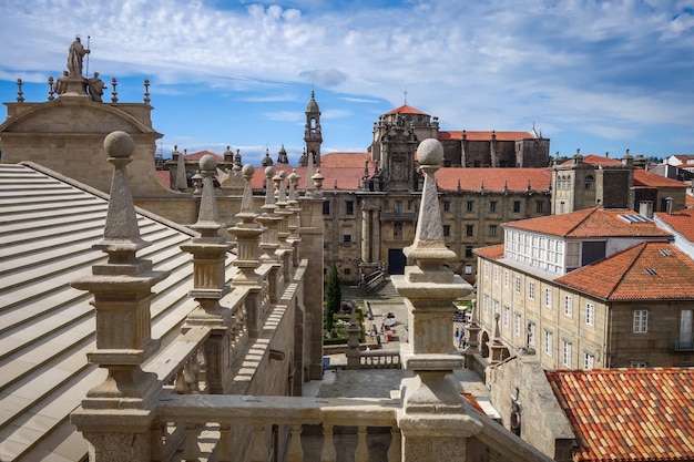 Santiago de Compostela view from the Cathedral Galicia Spain