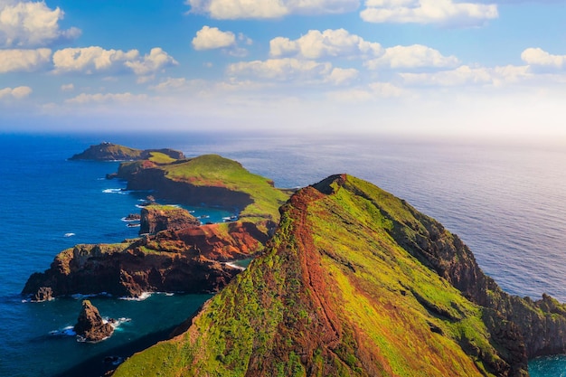 Sao lourenco peninsula and farol da ponta lighthouse madeira islands portugal