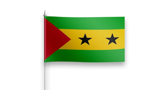 sao_tome_and_principe flag on a white background