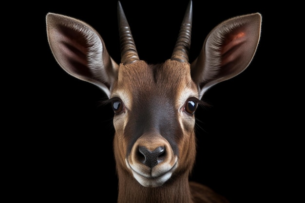 Saola Pseudoryx nghetinhensis portrait