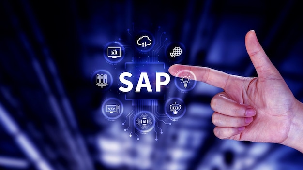 SAP system concept SAP System Application Products Business process automation and management software concept management solutions