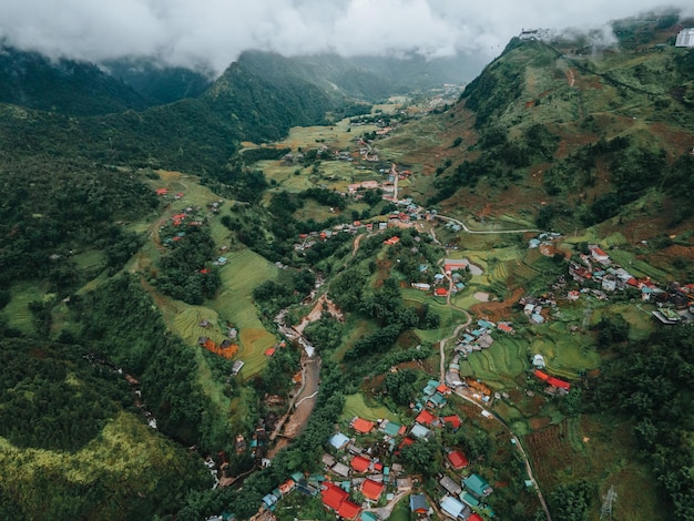 Sapa valley city Vietnam