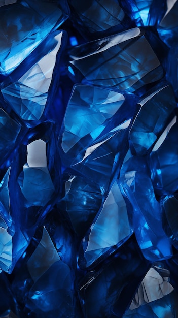 Photo sapphire gemstone abstract image texture pattern background wallpaper cover and screen of smart