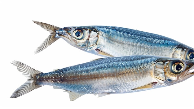 Photo sardines fish isolated on white background