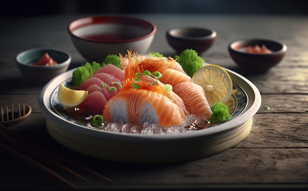 sashimi japanese food photo