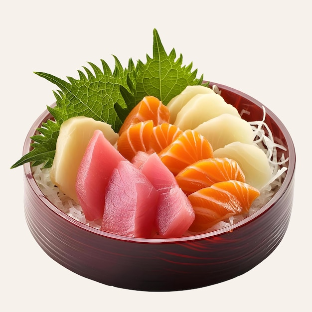 Photo sashimi on plate japan food