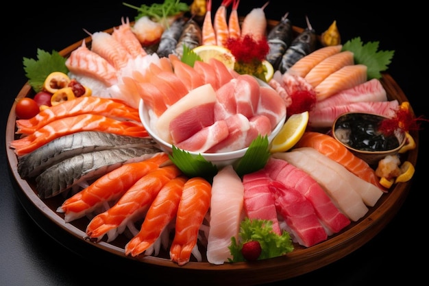 Sashimi platter with various fis Seafood Photos 2119jpg