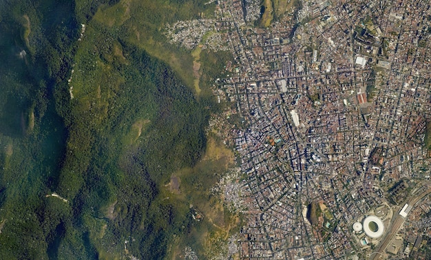 Satellite top view texture over Brasil