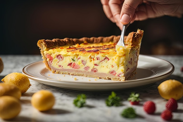 Satisfying Quiche Lorraine Slice