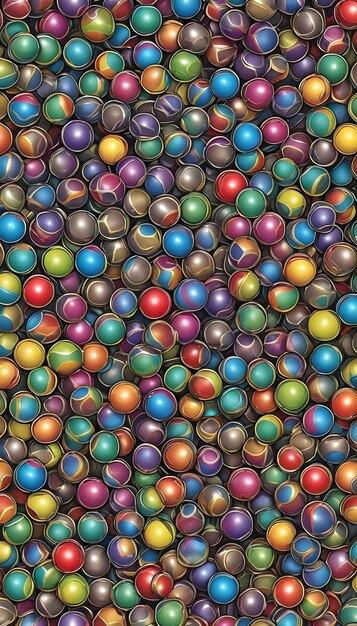 Satisfyingly metallic rainbow balls