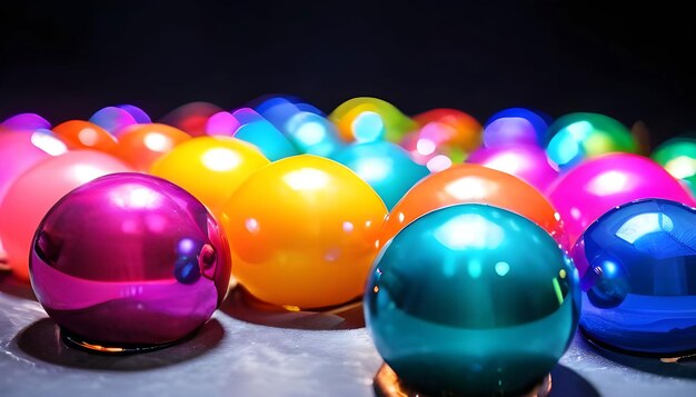 Satisfyingly metallic rainbow balls