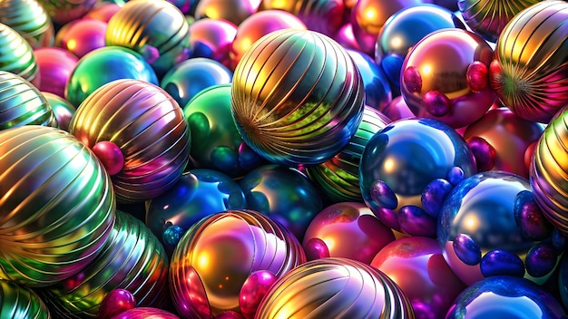 Satisfyingly metallic rainbow balls